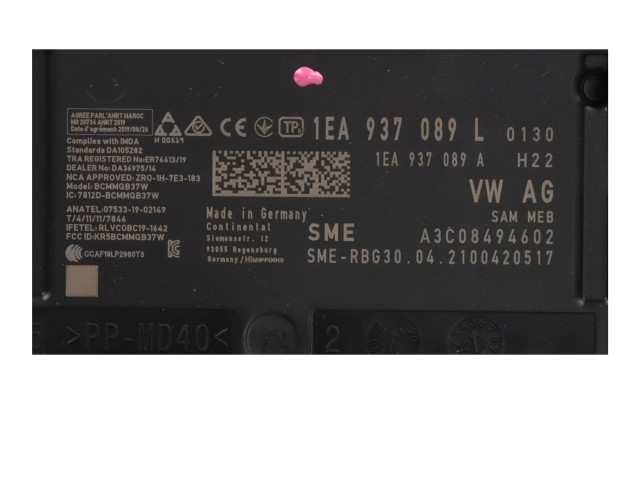 Модуль управления BSM 1EA937089L Volkswagen ID.3