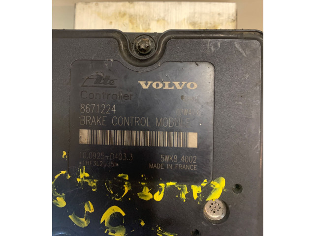 Блок АБС 8671224, 5WK84002   Volvo  V70  2000 - 2004 года