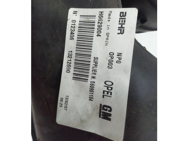 Вентилятор печки    13212690, 13212690   Opel Meriva A