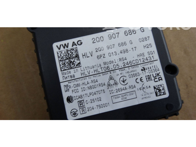 Датчик слепых зон 2Q0907686G Skoda Octavia Mk4