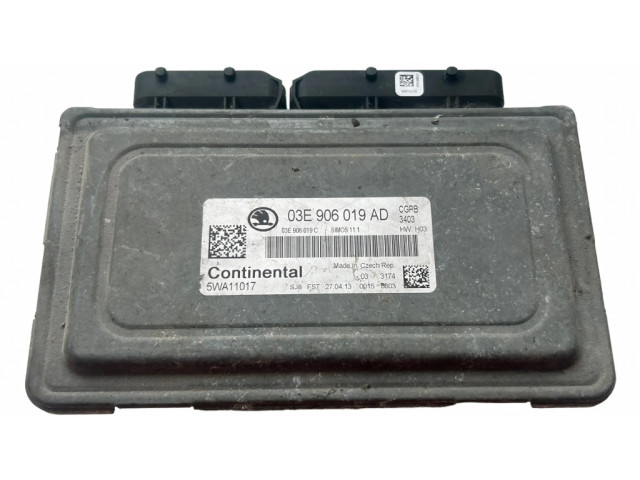 Блок управления климат-контролем 03E906019AD, 03E906019C Skoda Fabia Mk2 (5J)