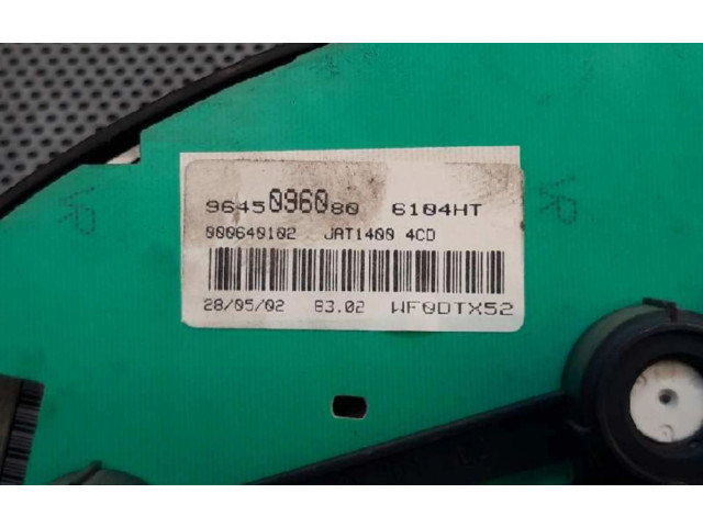 Přístrojová deska Citroen Berlingo 9645096080