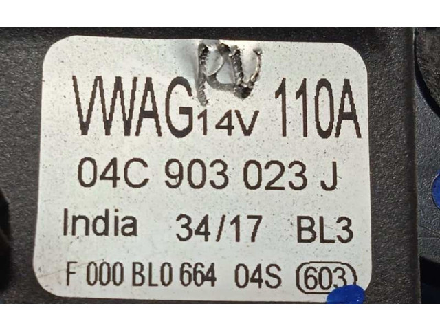 Генератор 04C903023J, F000BL0664   Skoda Fabia Mk3 (NJ)      