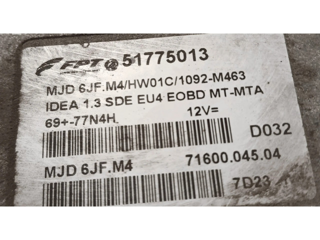 Блок управления 51775013   Fiat Idea
