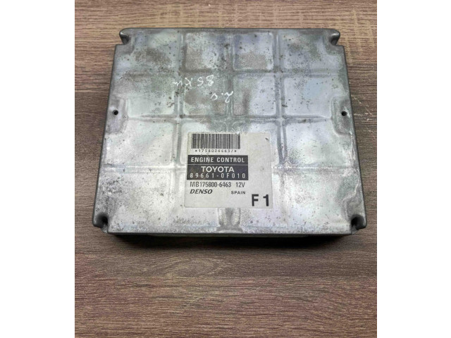 Блок управления двигателем Блок управления 896610F010, MB1758006463 Toyota Corolla Verso AR10