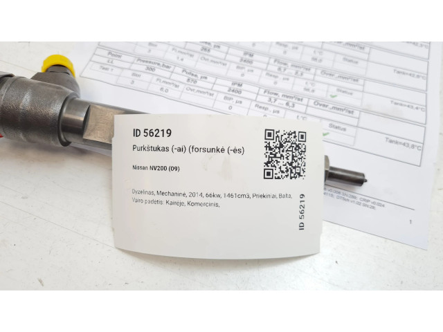 Vstřikovač 0445110485 Nissan NV200 pro naftový motor 1.5 K9K