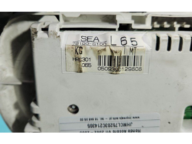 Панель приборов 78100-G100, IMPRK1507390   Honda Accord       