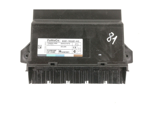 Блок управления 6G91-19G481-AG, 267T-5WK49167   Volvo S80