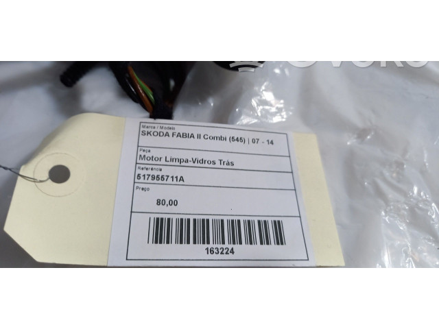 Моторчик заднего дворника 517955711A Skoda Fabia Mk2 (5J)