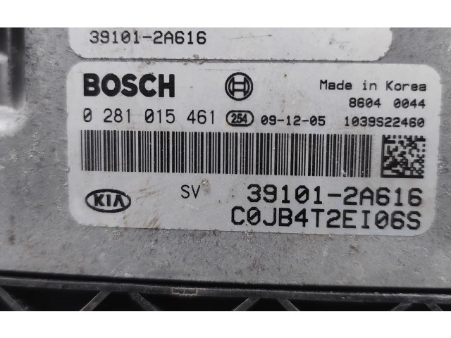 Блок управления двигателя 39101-2A616, 0281015461   KIA Rio