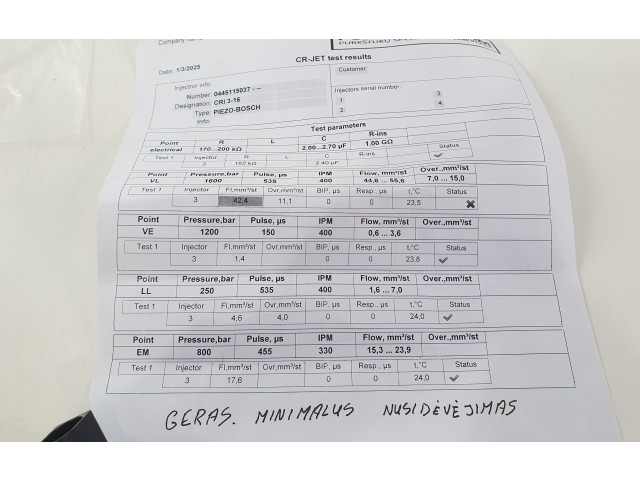 Vstřikovač 059130277AB, 0445115037   Audi Q7 4L    BUG 