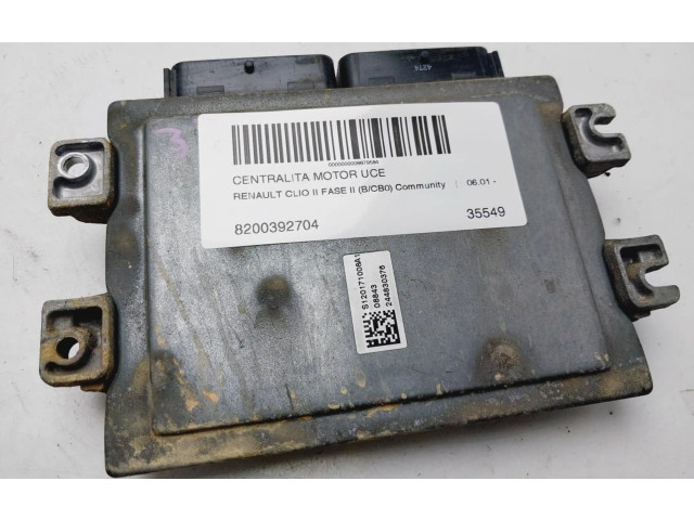 Рулевая рейка  Блок управления двигателем ECU 8200392704   Renault Clio II 2001 - 2005 года