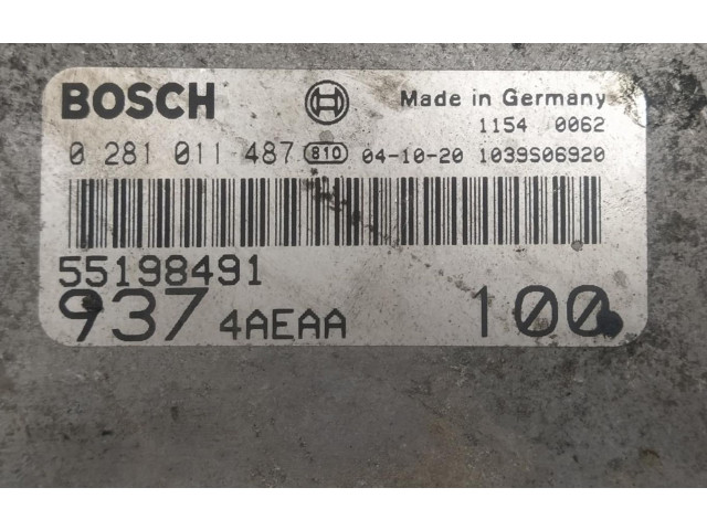 Řídící jednotka 0281011487 Alfa Romeo 166 2005