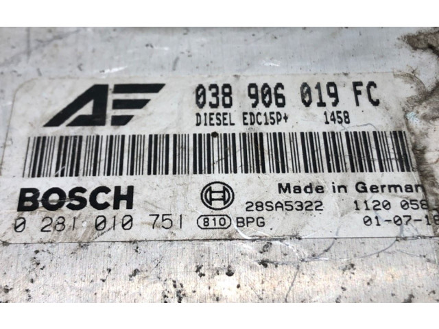 Řídící jednotka 038906019FC   Seat Alhambra (Mk1) 2000