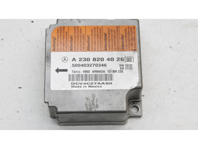 Čerpadlo oleje A2308204026 Mercedes-Benz SL R230 M 112.973