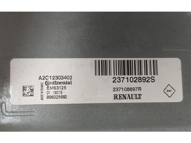 Блок управления двигателя 237102892S   Dacia Logan II