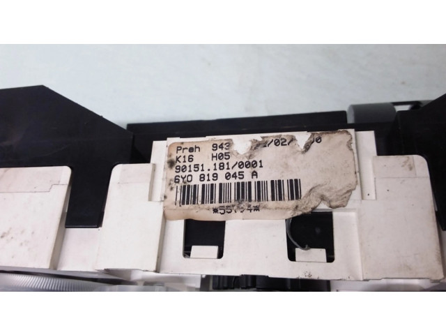 Блок управления климат-контролем 6Y0819045A Skoda Fabia Mk1 (6Y)