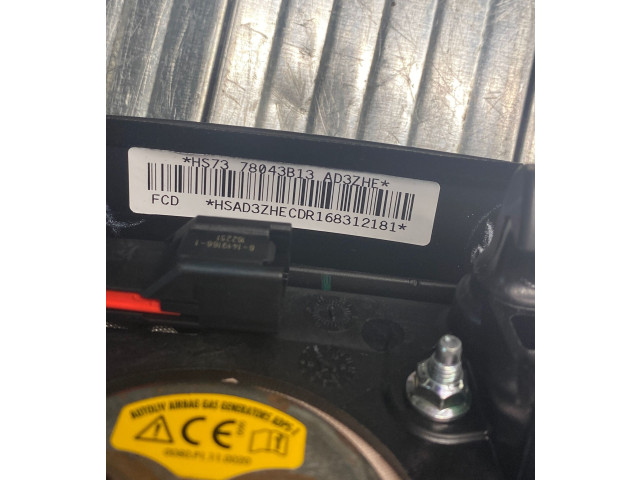 Подушка безопасности водителя HS7378043B13, AD3ZHE   Ford Fusion II