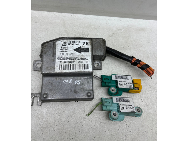 Блок подушек безопасности 327963935, 13158713 Opel Meriva A