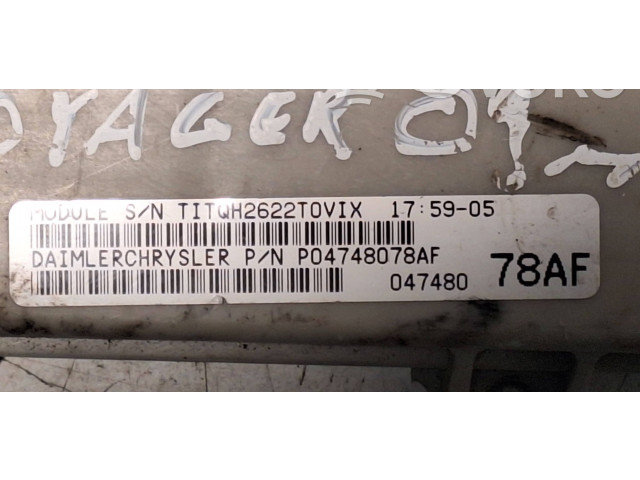 Блок комфорта 04748078AF, 047480 Dodge Grand Caravan