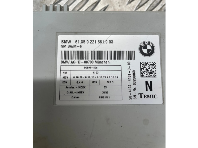 Модуль управления сидением  9221861   BMW X5 E70 