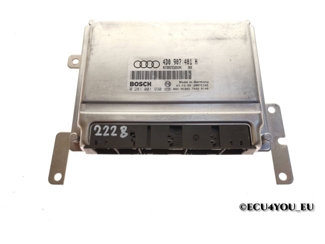 Блок управления двигателя 4D0907401H, 0281001930   Audi A8 S8 D2 4D