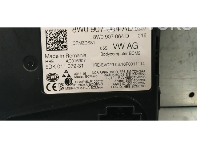 Pojistková skříňka Řídící jednotka BSM 8W0907064AD, 8W0907064AA   Audi Q7 4M 2016