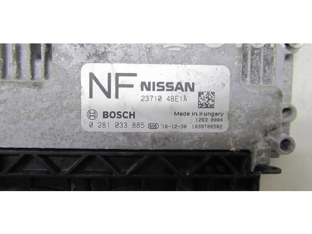 Řídící jednotka 0281033885   Nissan X-Trail T32 2014