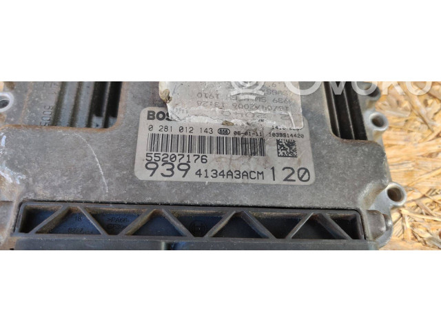 Блок управления двигателя 0281012143, 55207176 Alfa Romeo 159