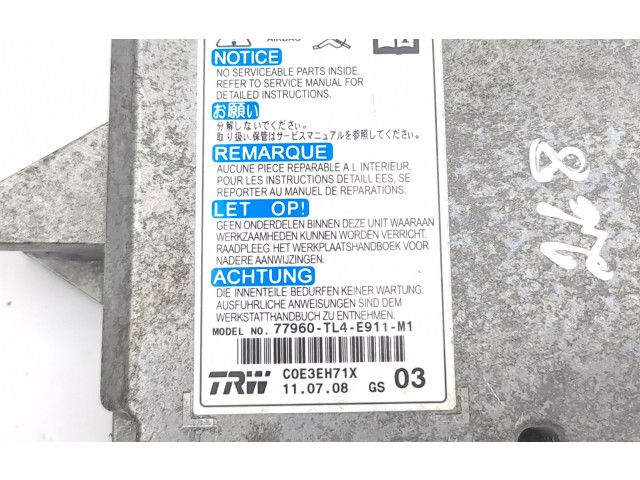 Блок подушек безопасности 77960TL4E911M1   Honda Accord