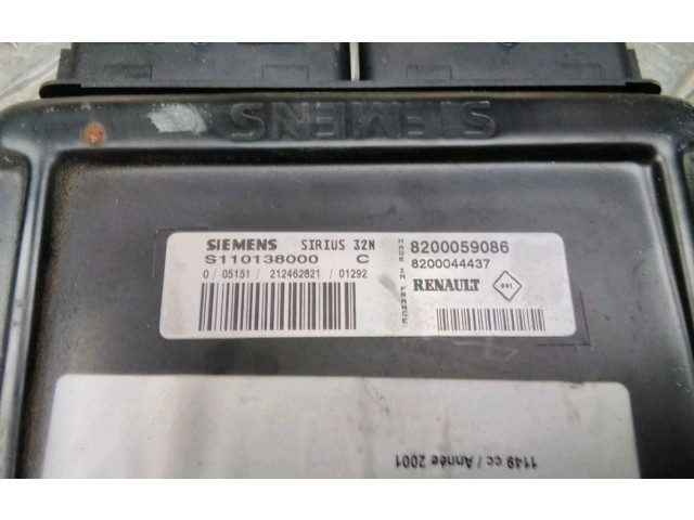 Блок управления двигателя 8200133006 Renault Twingo I