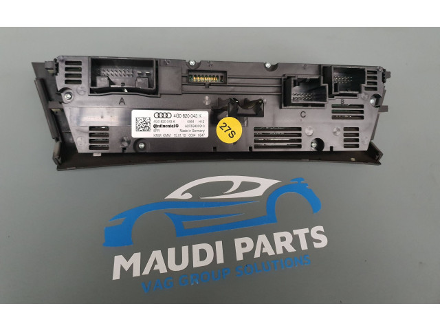 Steuergerät Klimaanlage 4G0820043K   Audi A6 S6 C7 4G