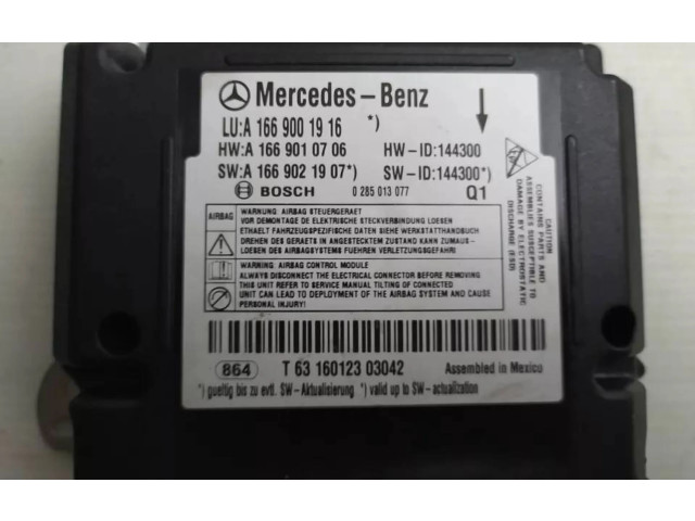 Блок подушек безопасности A1669001916, A1669010706   Mercedes-Benz GLE (W166 - C292)