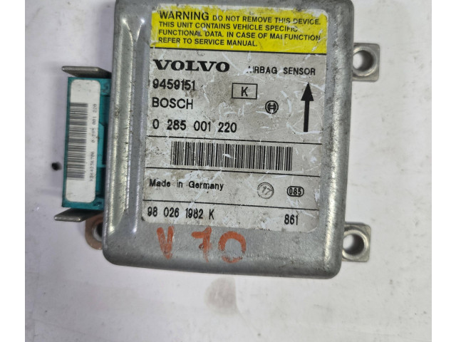Блок управления надувных подушек 0285001220, 980261982K   Volvo 850