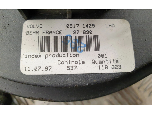 Вентилятор печки    09171429   Volvo S70  V70  V70 XC