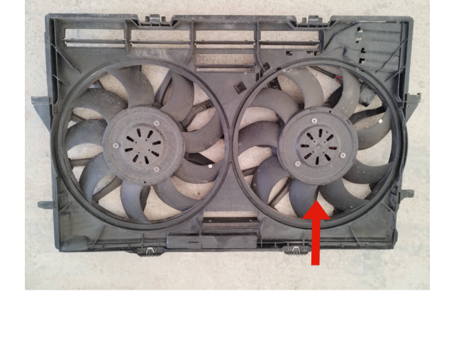 Вентилятор радиатора 4H0959455AD, A45564107 Audi A7 S7 4G