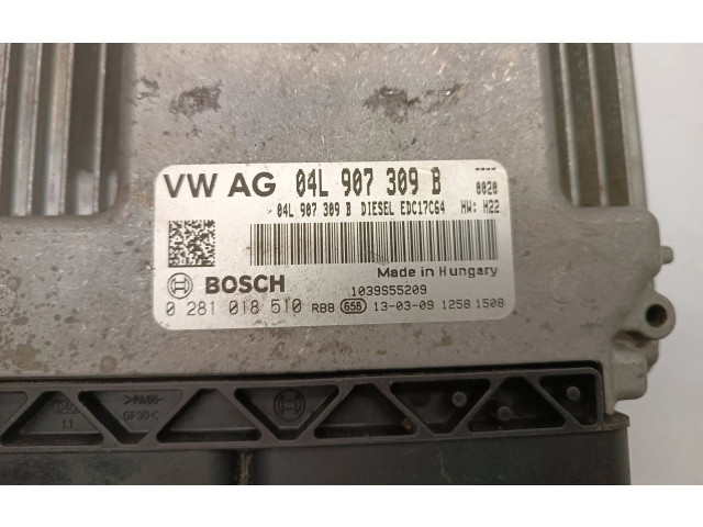 Блок управления двигателя 04L907309B, 0281018510 Skoda Octavia Mk3 (5E)