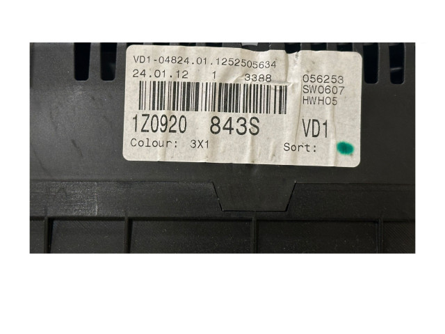 Панель приборов 1Z0920843S, VD1048240 Skoda Octavia Mk2 (1Z)