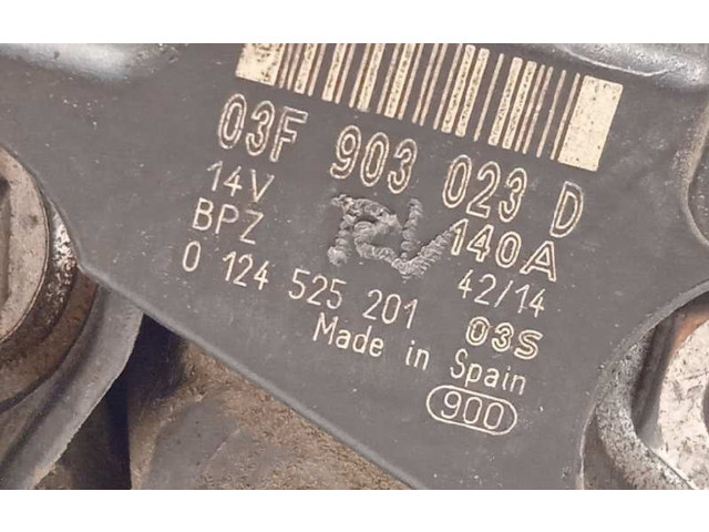 Генератор 03F903023D, 0124525201 Skoda Yeti (5L)
