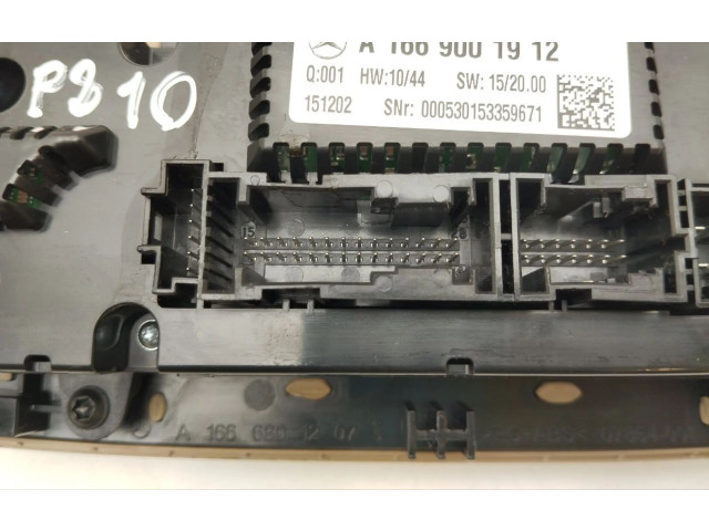 Блок управления климат-контролем A1669001912, P810   Mercedes-Benz GL X166
