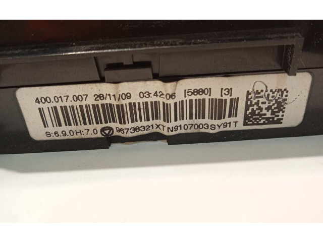 Блок управления климат-контролем 96738321XT, 6452W6   Peugeot 5008