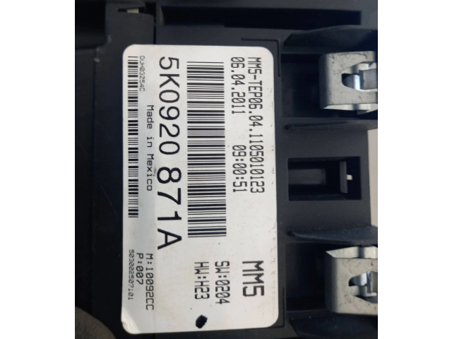 Панель приборов 5K0920871A, 1105010123 Volkswagen Golf VI