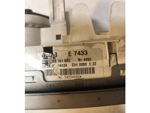 Блок управления климат-контролем 13191563 Opel Meriva A