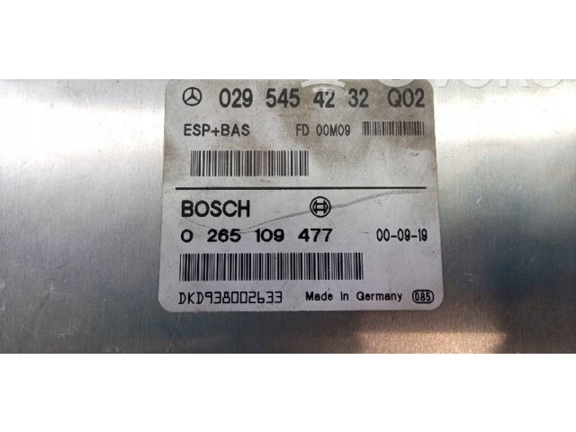 Блок управления АБС 0295454232Q02, 0265109477 Mercedes-Benz A W168