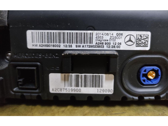Дисплей A2469016002 Mercedes-Benz A W176