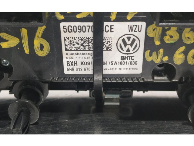 Блок управления климат-контролем 5G0907044CE   Volkswagen Golf VII