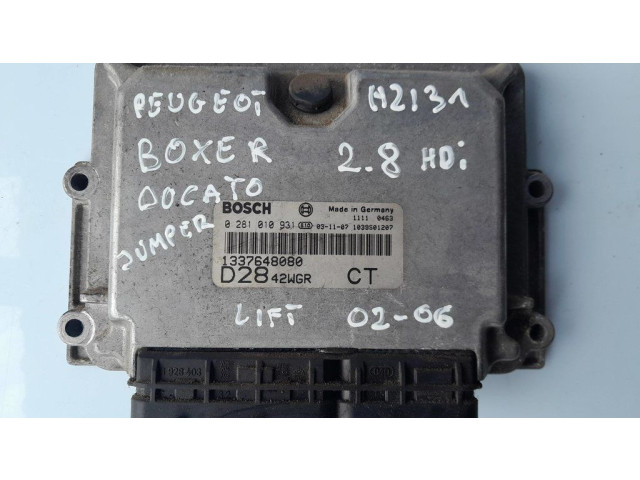 Блок управления двигателя 0281010931   Peugeot Boxer
