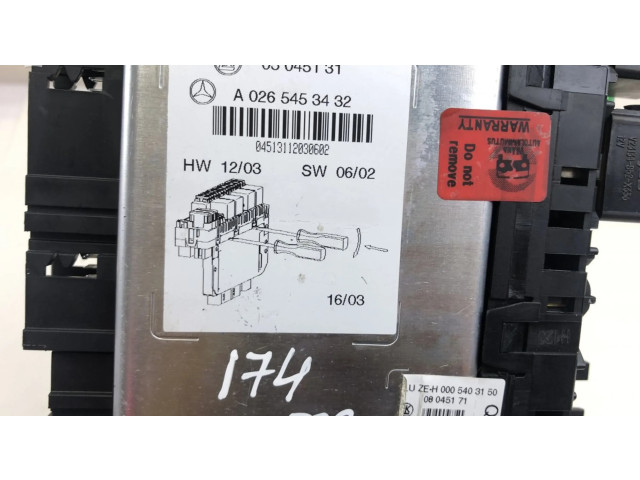 Pojistková skříňka 05045139, A2305454032 Mercedes-Benz SL R230 2003