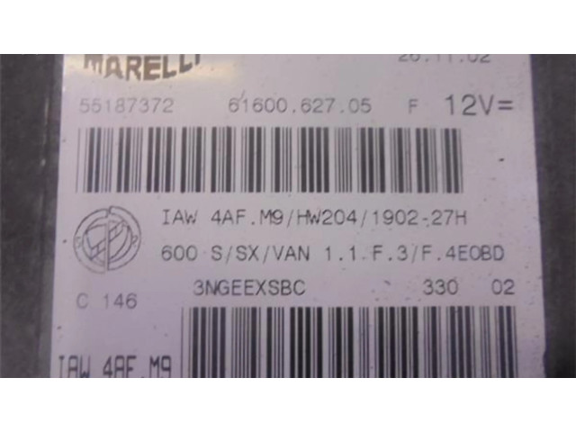 Блок управления 55187372, 6160062705   Fiat Seicento/600