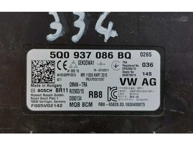 Блок комфорта 5Q0937086BQ, 5Q0937086BQ   Volkswagen PASSAT B8 USA   